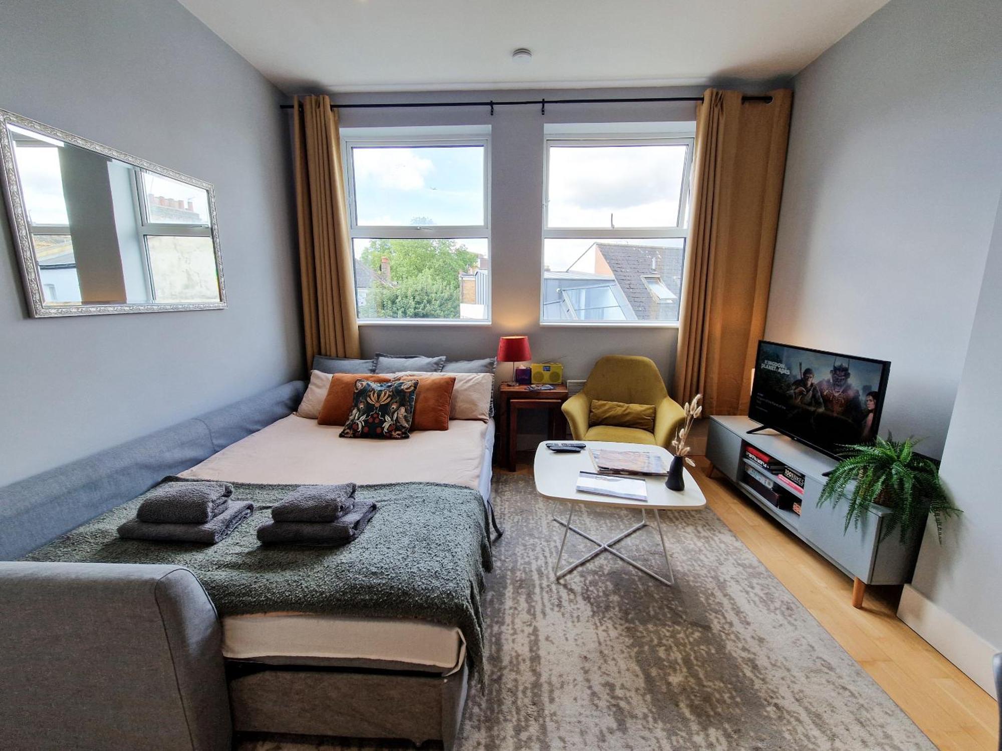 1-Bed Apartment, Close To Kensington Olympia With Free Wi-Fi & Netflix London Exteriör bild